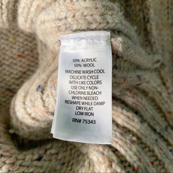 SOLD Cynthia Rowley | Chunky Donegal Turtleneck - Picture 13 of 13